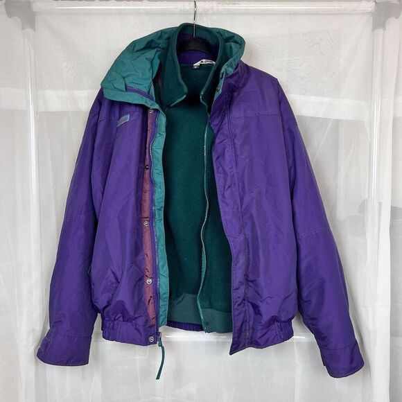 Columbia Vintage 90s Bugaboo Jacket 2 piece fleece layered retro gorpcore hiking - Picture 2 of 9